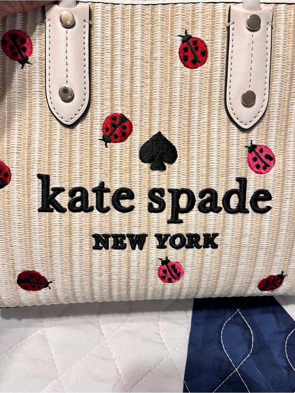kate spade Tote with Red Ladybug Embroidery - Picture 9 of 11